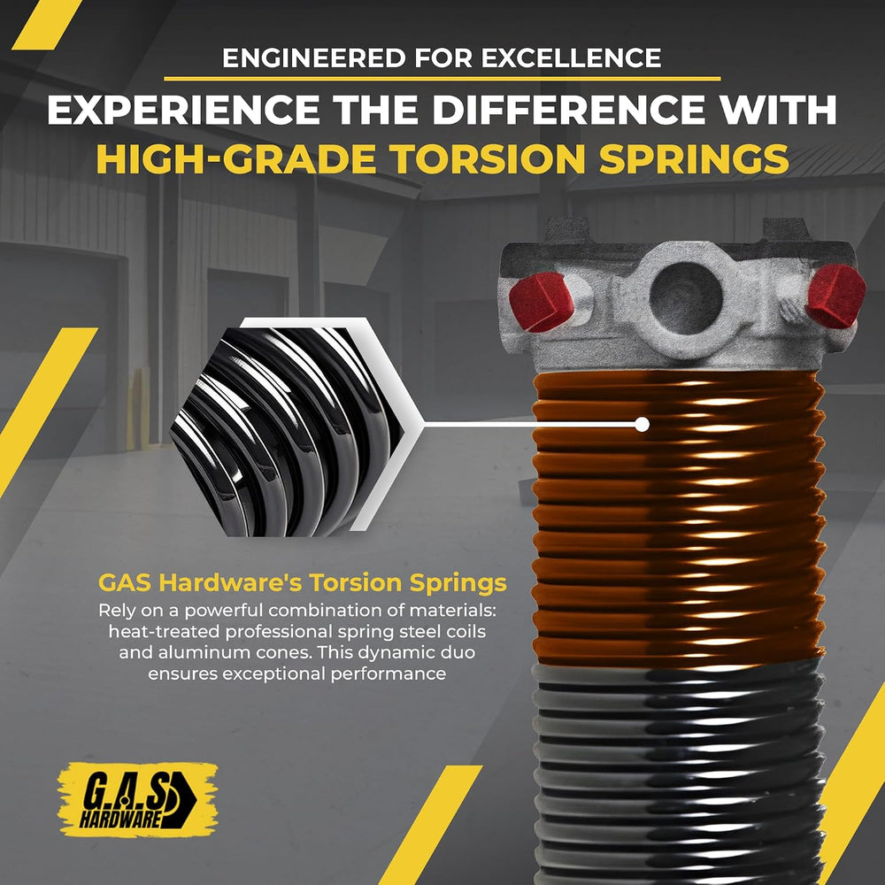 Garage Door Torsion Spring 192x2x24 Torsion Spring for Right Side of Garage D...