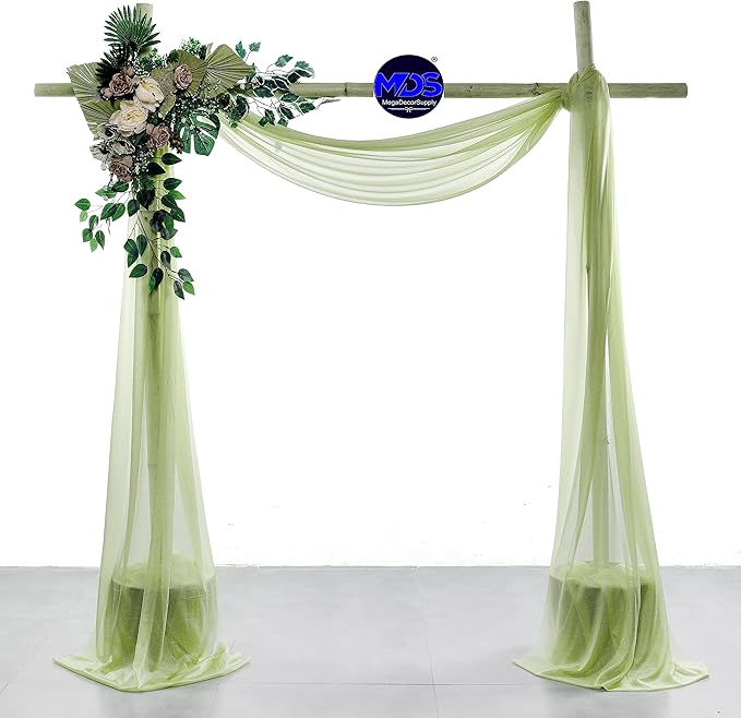 MDS Halloween Chiffon Draping Fabric - 1 Panel, 30" Wide x 50ft Long - S...