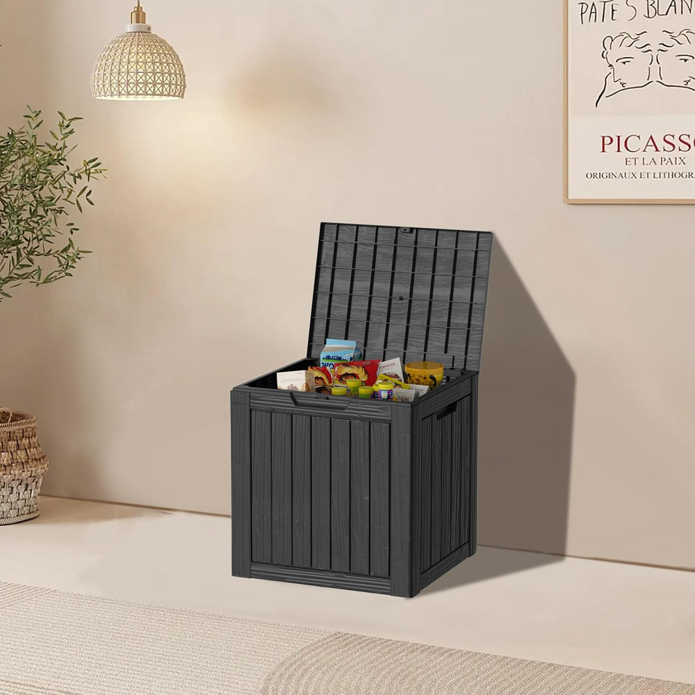 TARKARI 35 Gallon Outdoor Storage Box Waterproof, Resin Deck Boxes with Locka...