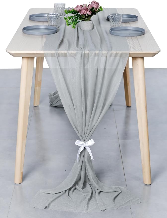 MDS Halloween Chiffon Table Runner - 10 Pack, 29 x 170 Inches, 14ft Each - Sh...