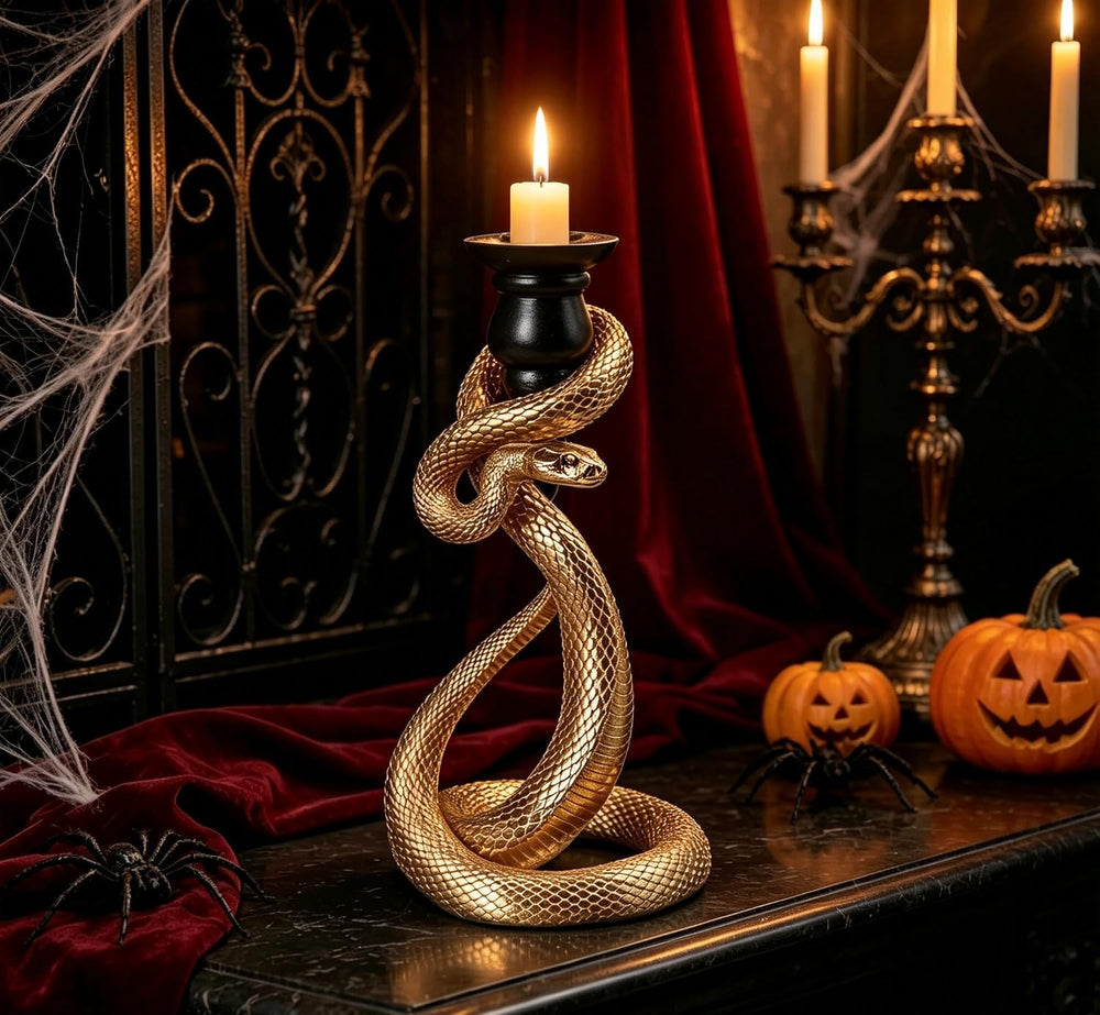 Guichifun Snake Candle Stick Holder Halloween Decoration