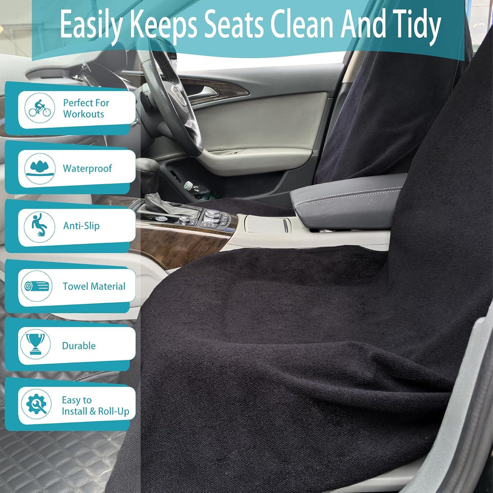 Car Seat Covers Universal Car Protective Front Seat Covers Washable Non-Slip ...
