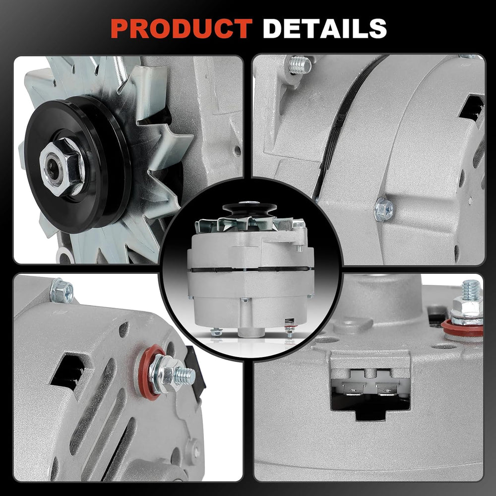 Alternator Compatible with Chevy with Buick for 1 One Wire Self Exciting