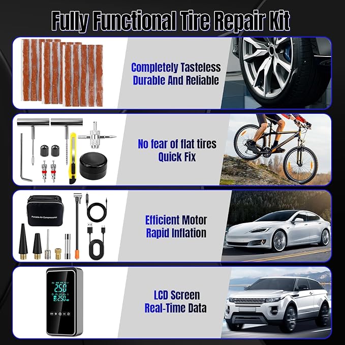 Tire Inflator Portable Air Compressor