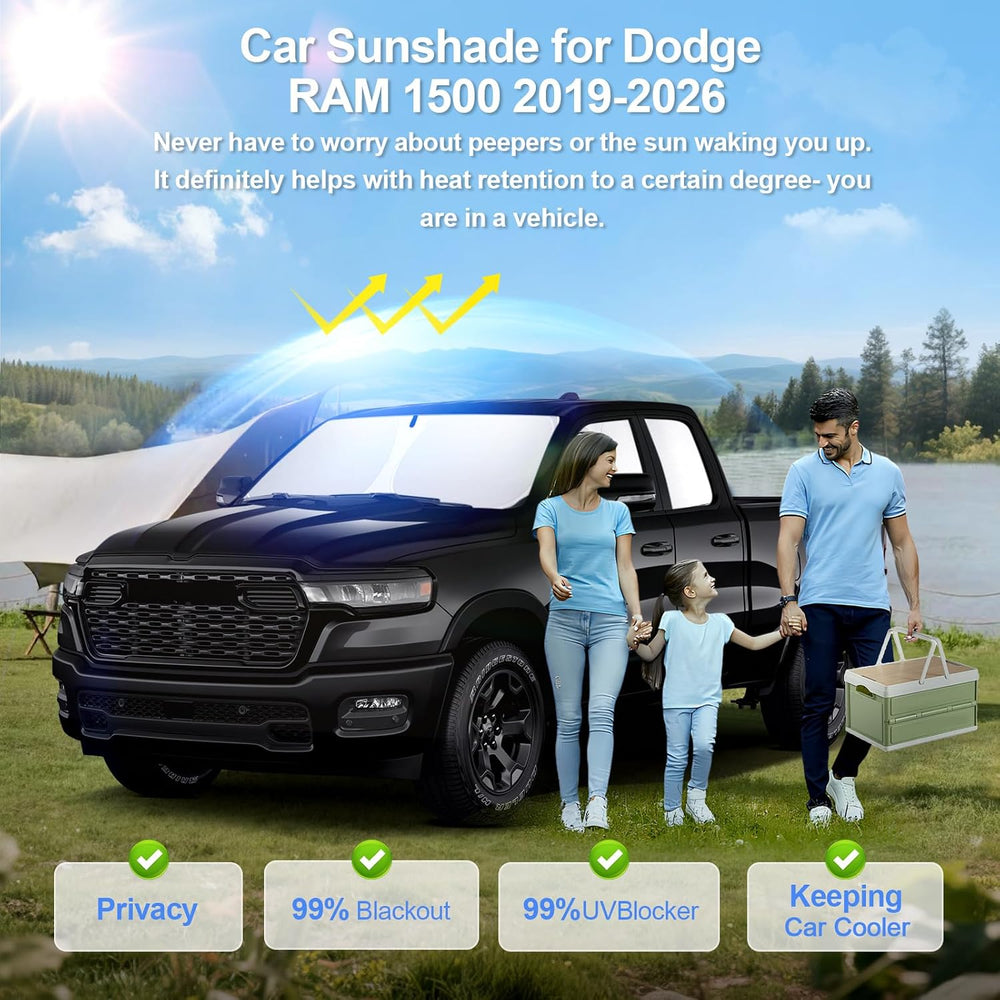 6PCS Car Window Shades for Dodge RAM 1500 Crew Cab 2019-2025 2026 Accessories...