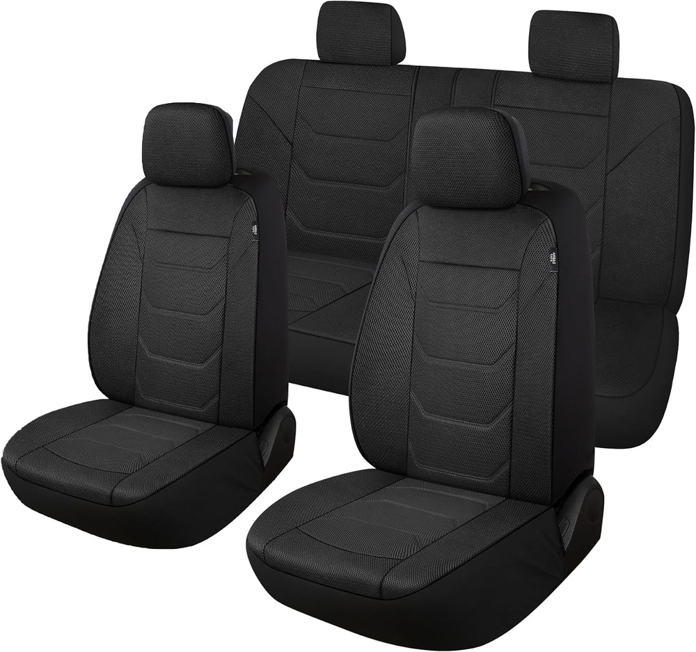 Pariiaotin 3D Air Mesh Car Seat Cover Full Sets Washable and Breathable Premi...