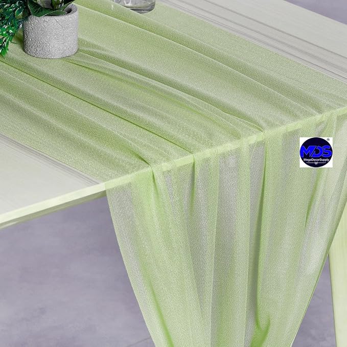 MDS Halloween Chiffon Table Runner - 12 Pack, 29 x 170 Inches, 14ft Each - Sh...