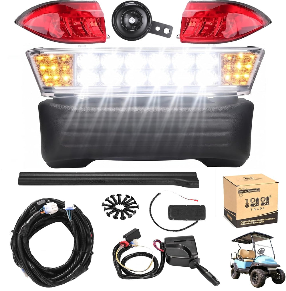 10L0L Golf Cart Light Kit for Club Car Precedent Gas and Electric 2004-2018