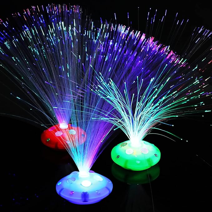Retisee 12 Pcs Halloween Fiber Optic Lamp Multicolored Centerpiece Optic Ligh...