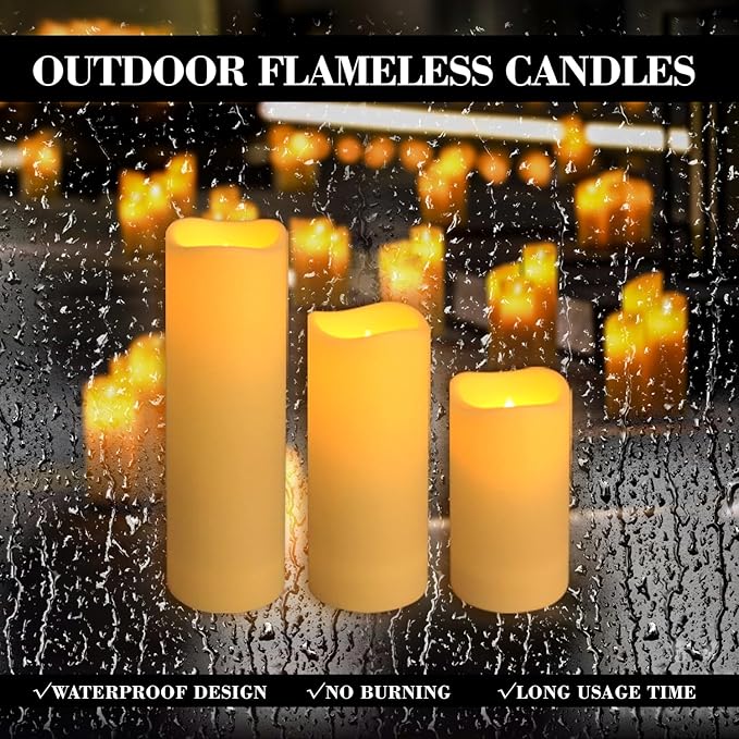24-Pack LED Flameless Candles with Remote Control -Remote flameless Candles- ...