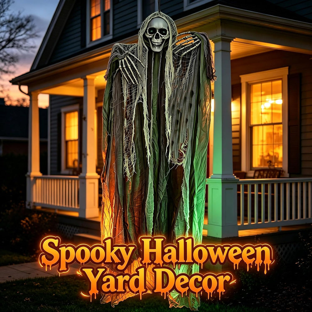 3 Pack Hanging Skeleton Ghosts Halloween Decorations Outdoor Yard Decor