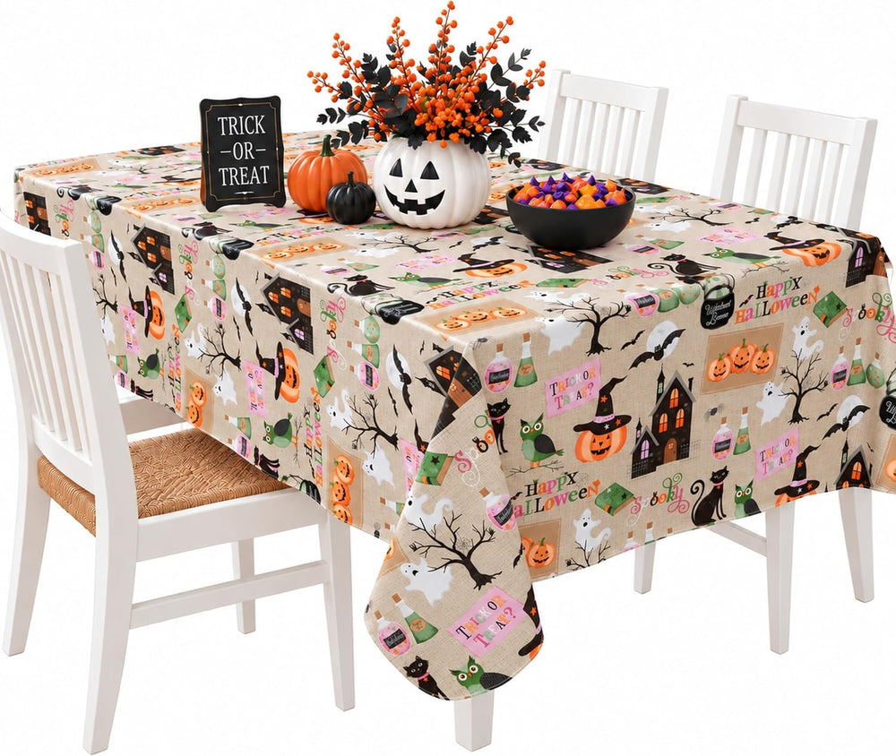 Newbridge Halloween Witches Brew 60 x 102 Inch Rectangle Vinyl Tablecloth