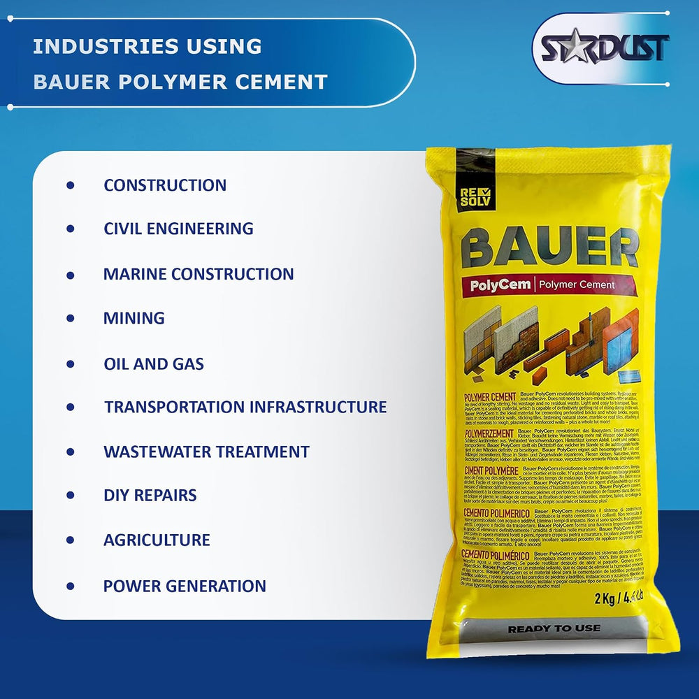 Bauer Instant Polymer Cement 4-Pack - Ready-to-Use Alternative to Mortar &...