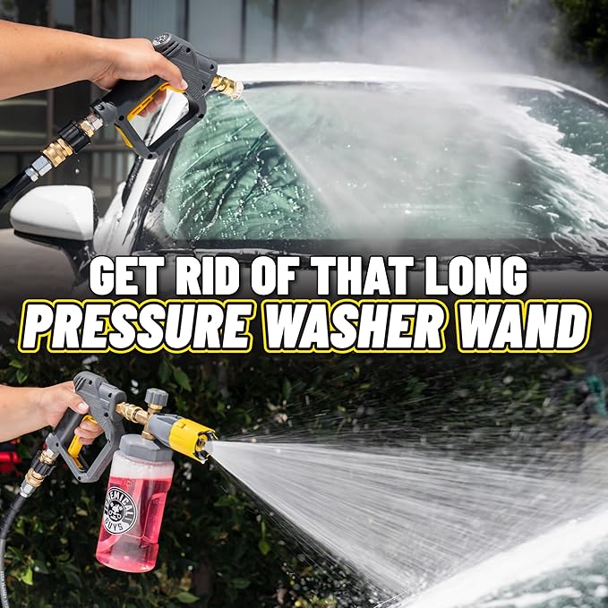 Chemical Guys EQP402 Snubby Pressure Washer Gun, Foam Cannon Attachment