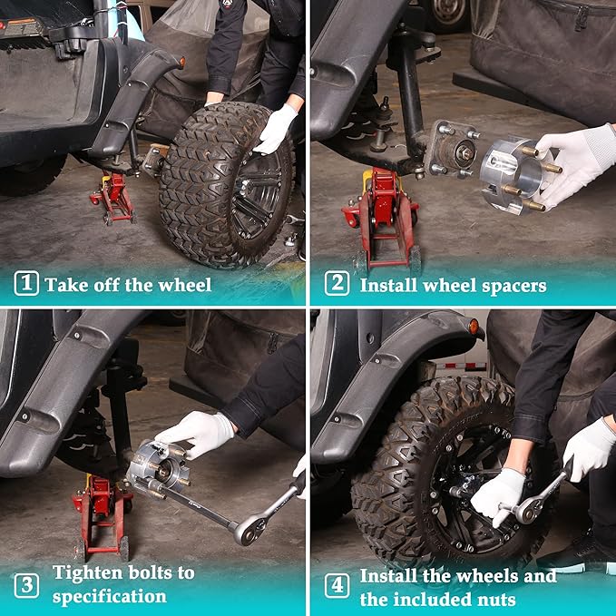 10L0L Golf Cart 2 inch Wheel Spacers