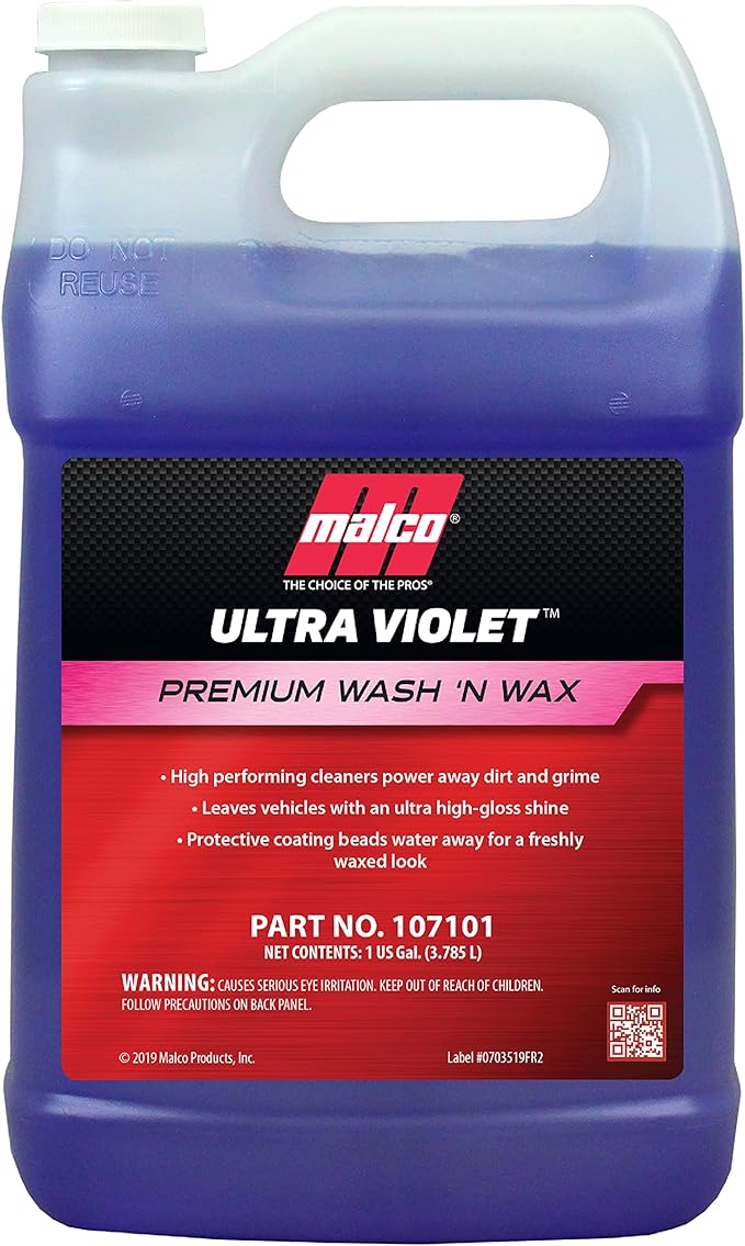 Malco Ultra Violet Premium Wash'n Wax – Best 2-In-1 Car Wash and Wax/Clea...
