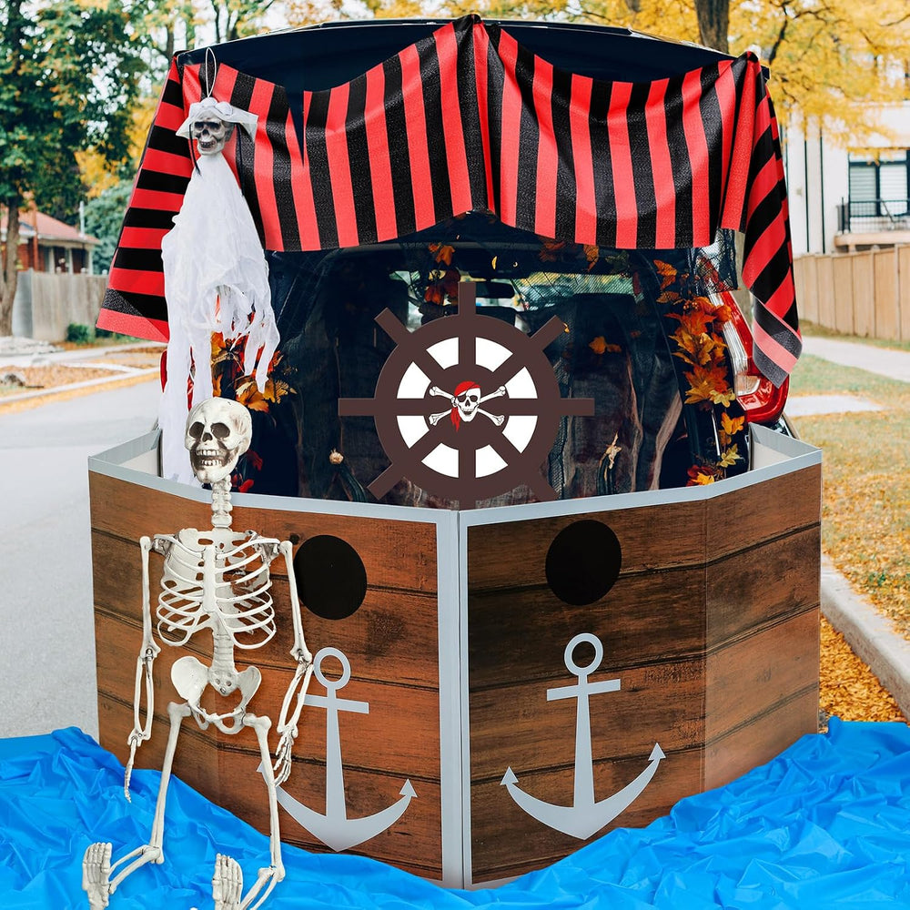 Fanfanwin Halloween Trunk or Treat Car Decorations Kit, Retro
