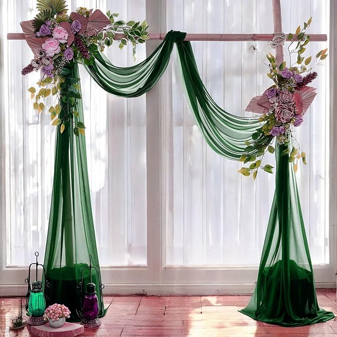 MDS Halloween Chiffon Draping Fabric - 2 Panel, 30" Wide x 40ft Long - S...