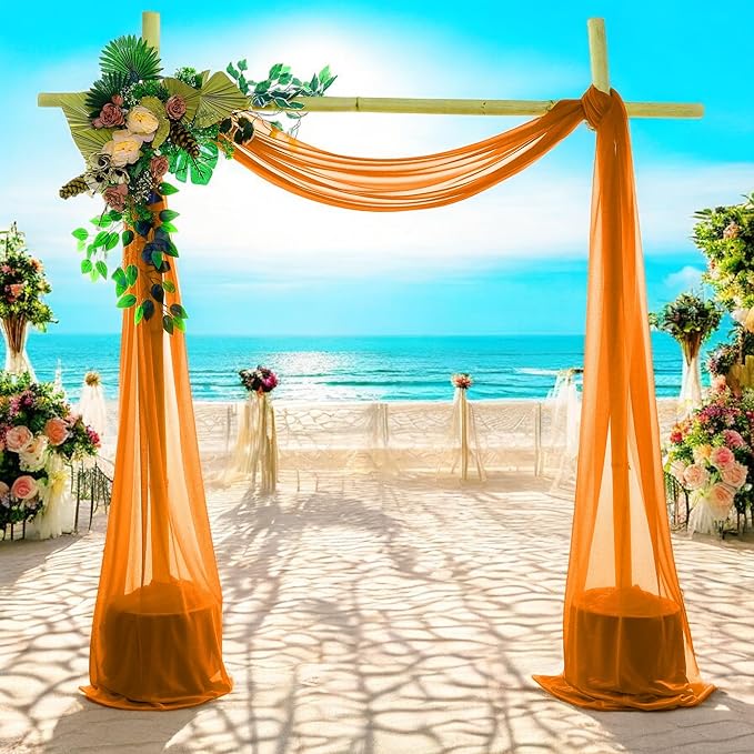 MDS Halloween Chiffon Draping Fabric - 1 Panel, 30" Wide x 50ft Long - S...