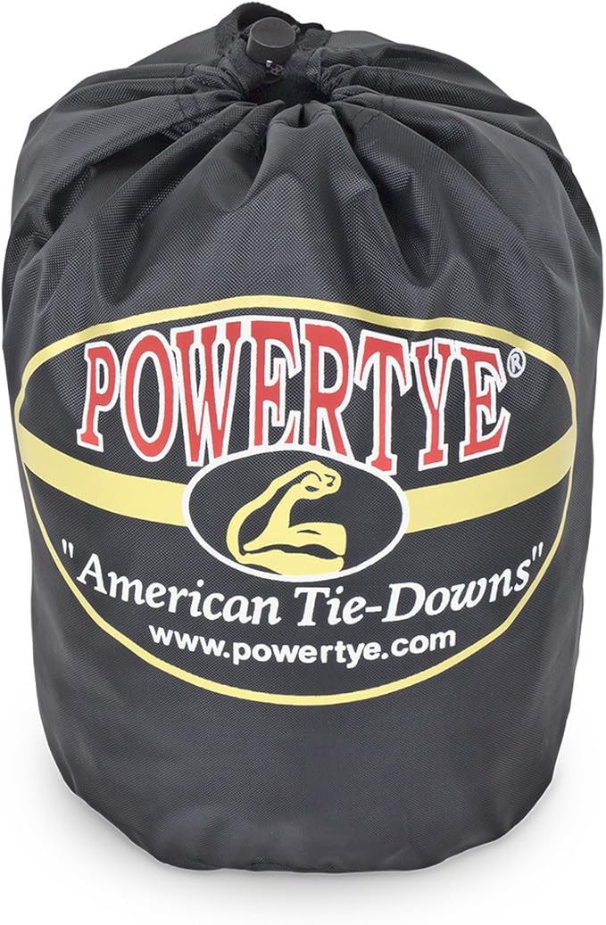 PowerTye 1.5in x 6.5ft Heavy Duty Ratchet Tie-Down Straps