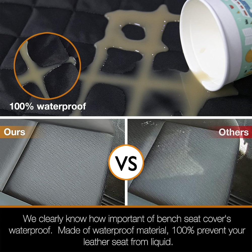 Truck Seat Cover for Dogs, 60 Inch Waterproof Nylon Oxford Back Seat Protecto...
