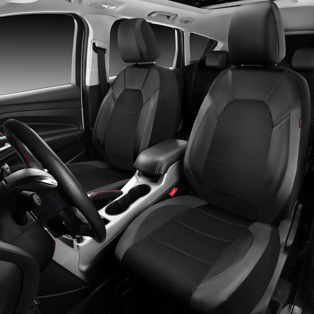 CAR PASS Leather Seat Covers, Automotive Sport Car Seat Cover Super 5mm Compo...