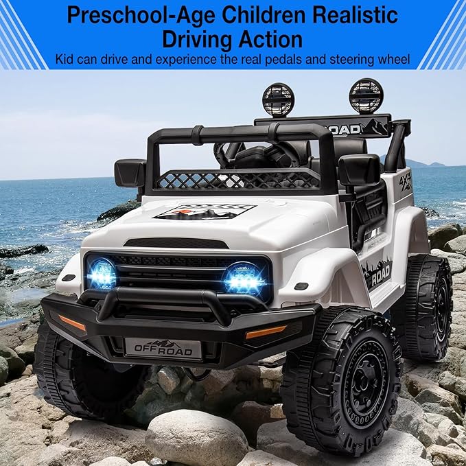 Garvee 12V Kids Ride On Truck Car