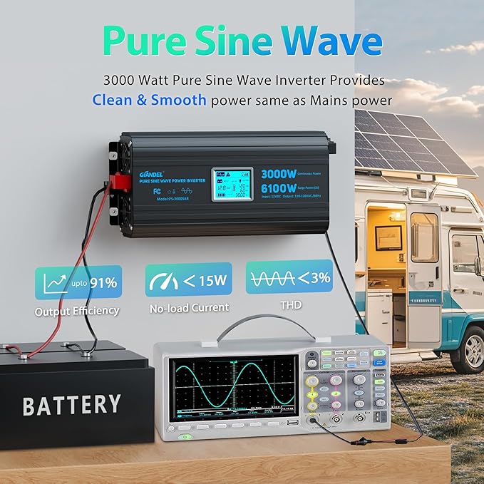 3000 Watt Power Inverter Pure Sine Wave
