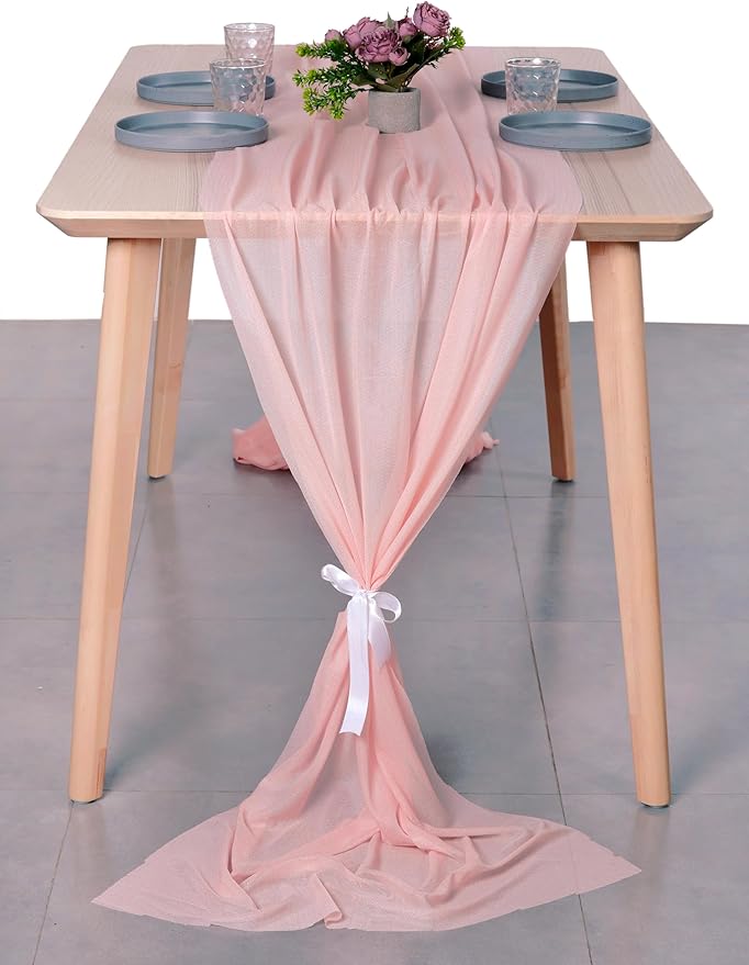 MDS Halloween Chiffon Table Runner - 12 Pack, 29 x 170 Inches, 14ft Each - Sh...