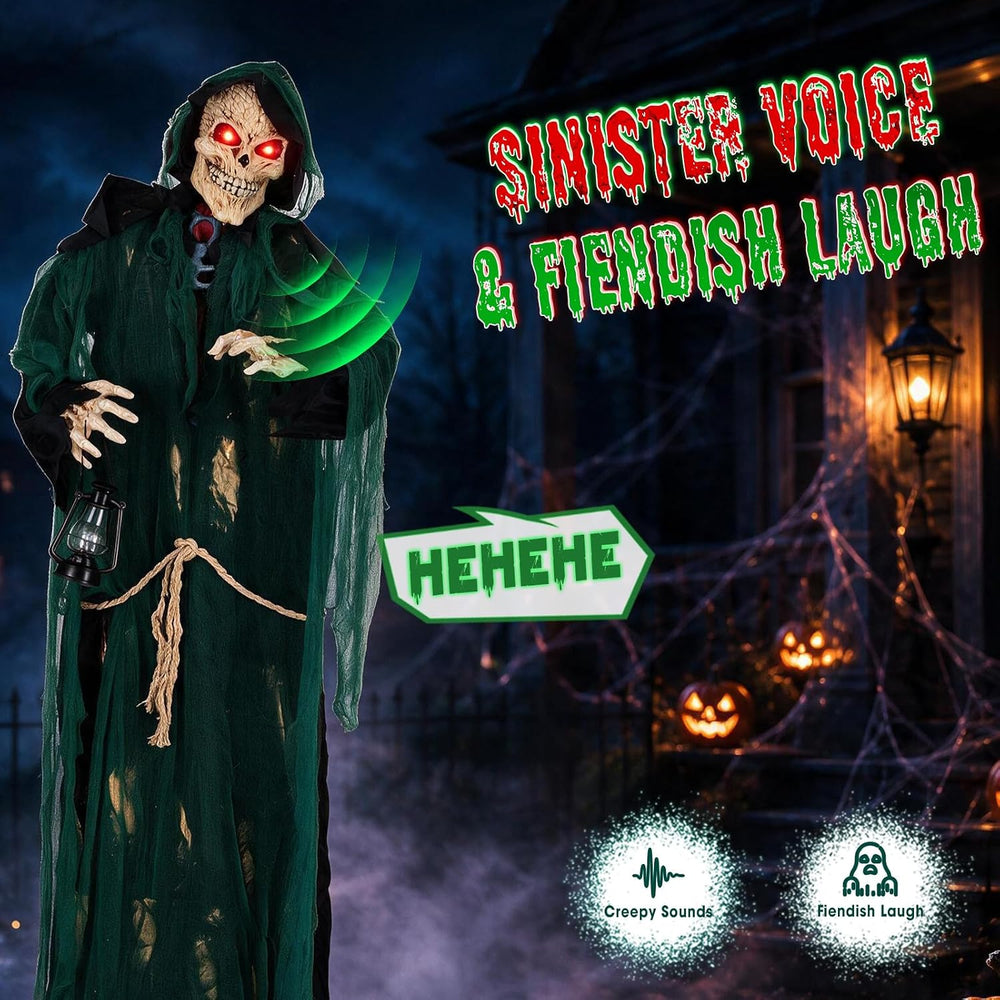 7FT Grim Reaper Standing Halloween Indoor Outdoor Decoration