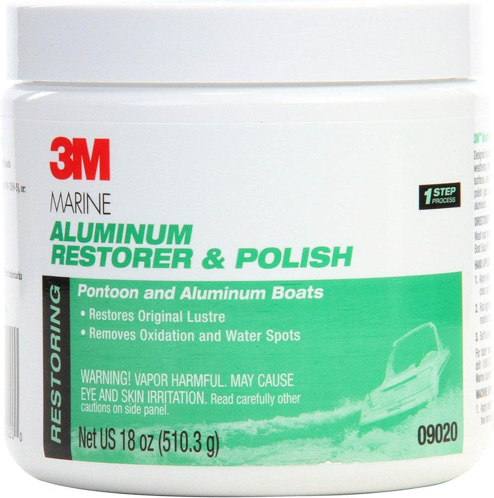 3M Marine Aluminum Restorer and Polish, 09020, 18 oz, for Marine Detailing, R...