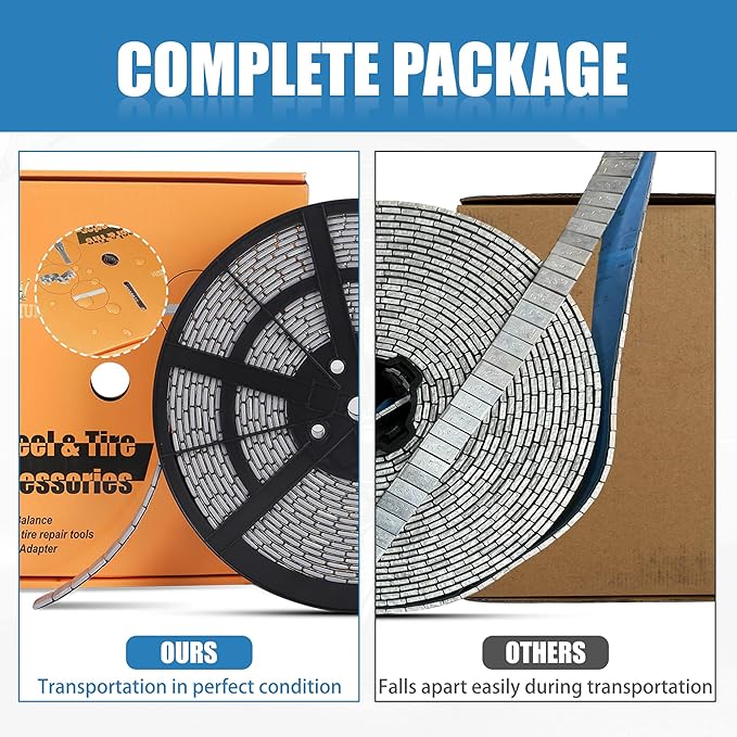 0.25 Oz Gray Adhesive Wheel Weights(715pcs, 11lbs/5kg), 1/4 Oz Stick on Wheel