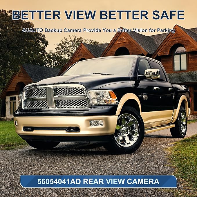 Rear View Backup Camera Fit for Dodge Ram 1500 2500 3500 2009-2012, Reversing
