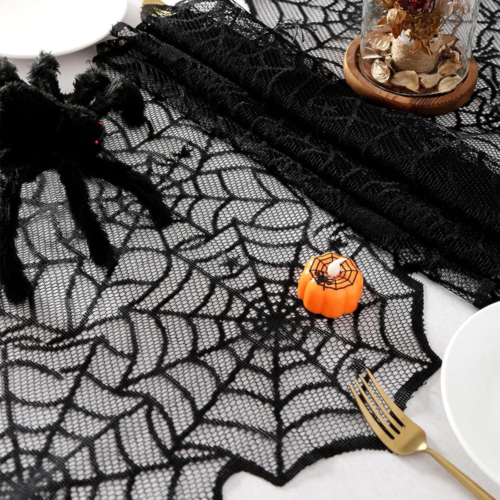 Halloween Table Runner 6 Pieces 18 x 72 Inch for Halloween Decor - Vivid Poly...
