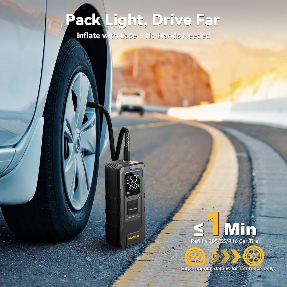 Tire Inflator Portable Air Compressor, Up to 160 PSI Car Tire Inflator, Cordl...