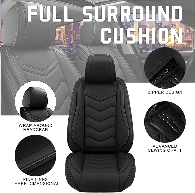 Car Seat Covers for Chrysler Pacifica 2004-2025, Stylish Sport Seat Cover