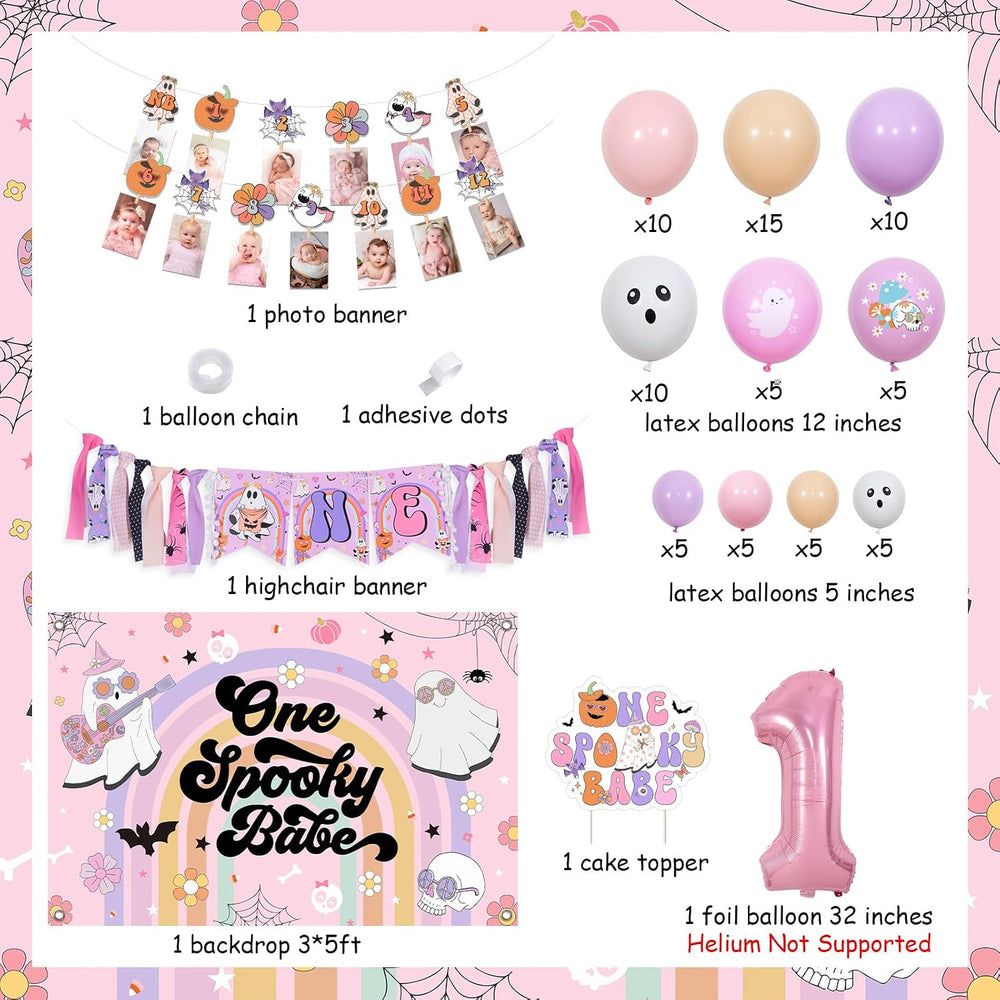 Halloween 1st Birthday Party Decorations for Girls 1st Birthday Party