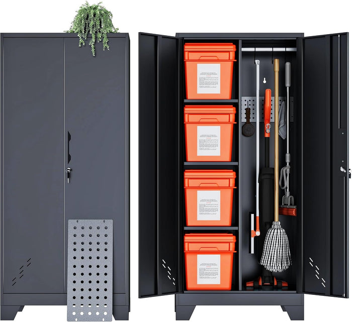 61" H Metal Storage Cabinet, Storage Shed