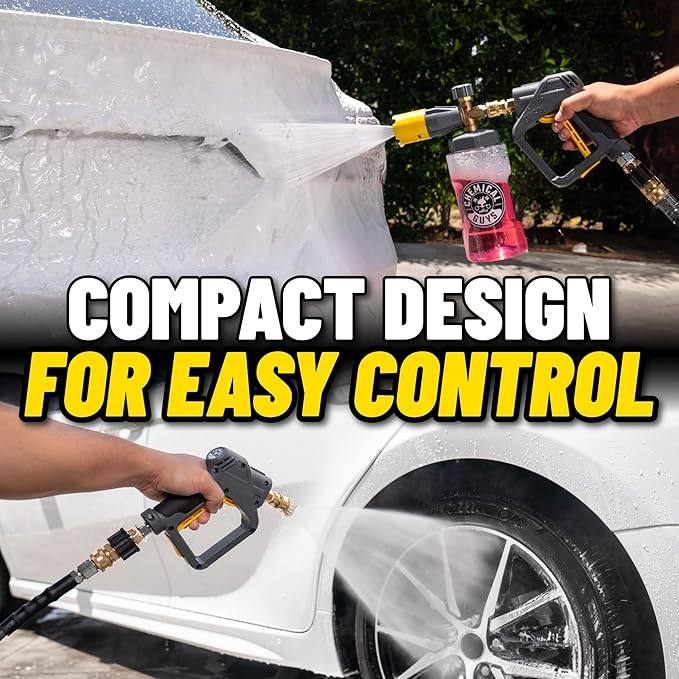 Chemical Guys EQP402 Snubby Pressure Washer Gun, Foam Cannon Attachment