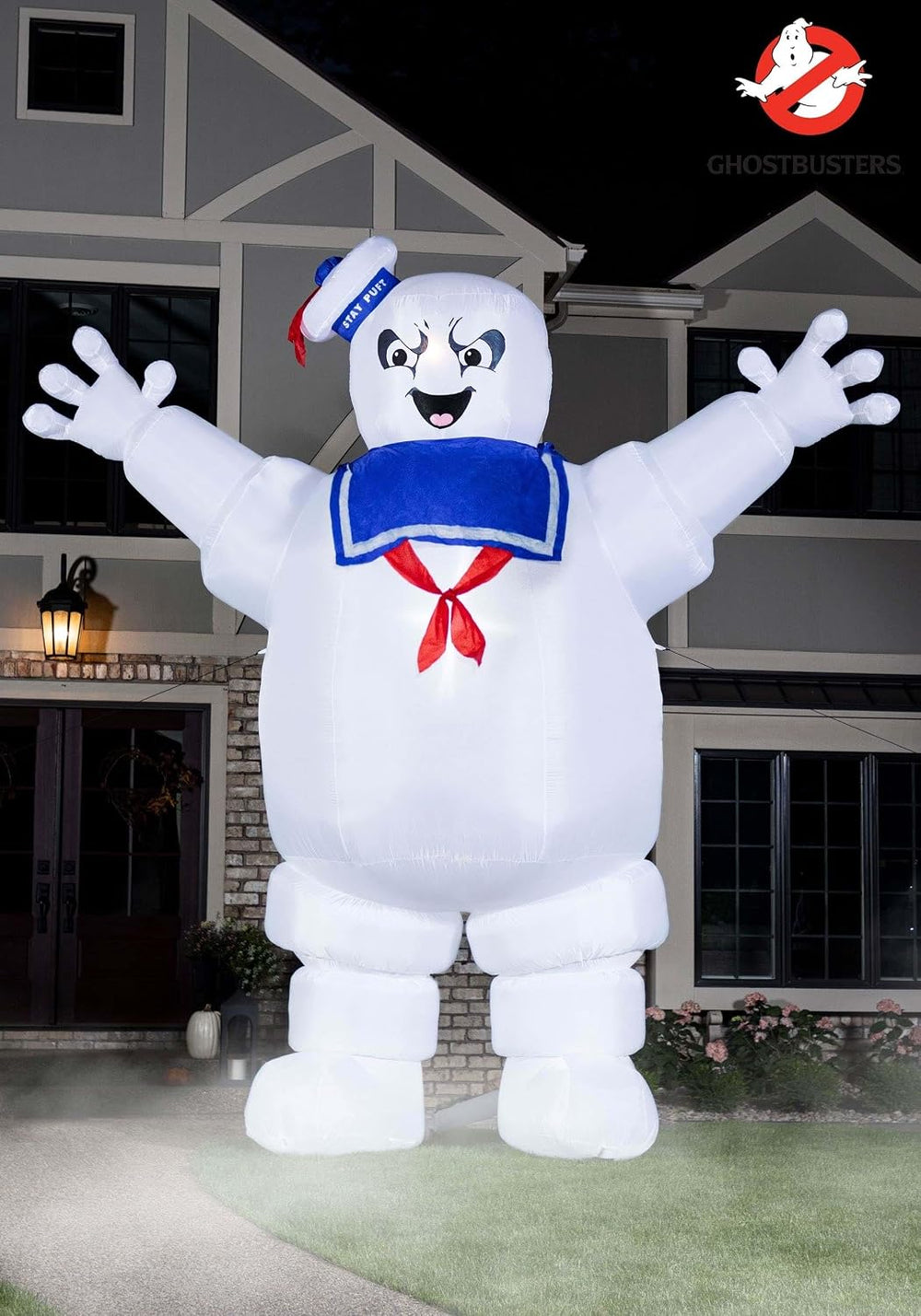 Fun Costumes Ghostbusters Inflatable Stay Puft Marshmallow Man Outdoor Hallow...