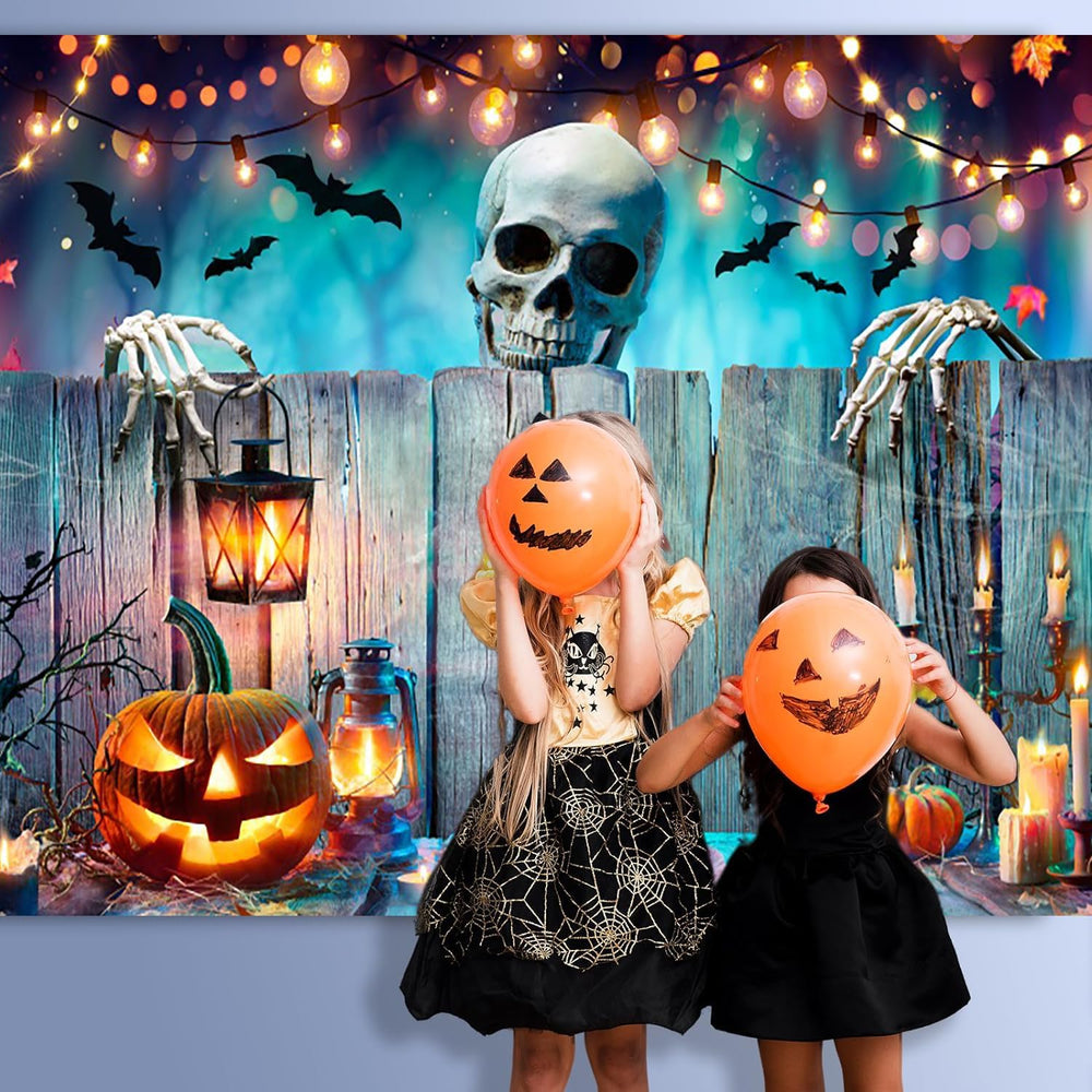 10x8ft Halloween Horror Skull Photography Backdrop