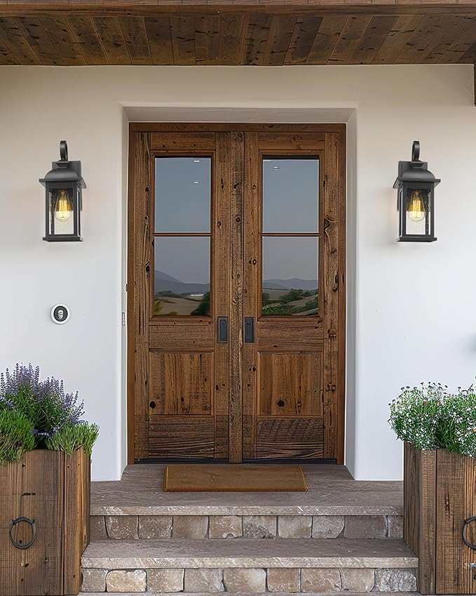 FEMILA Exterior Wall Sconce, 2 Packs Outdoor Waterproof Wall Lights Fixture