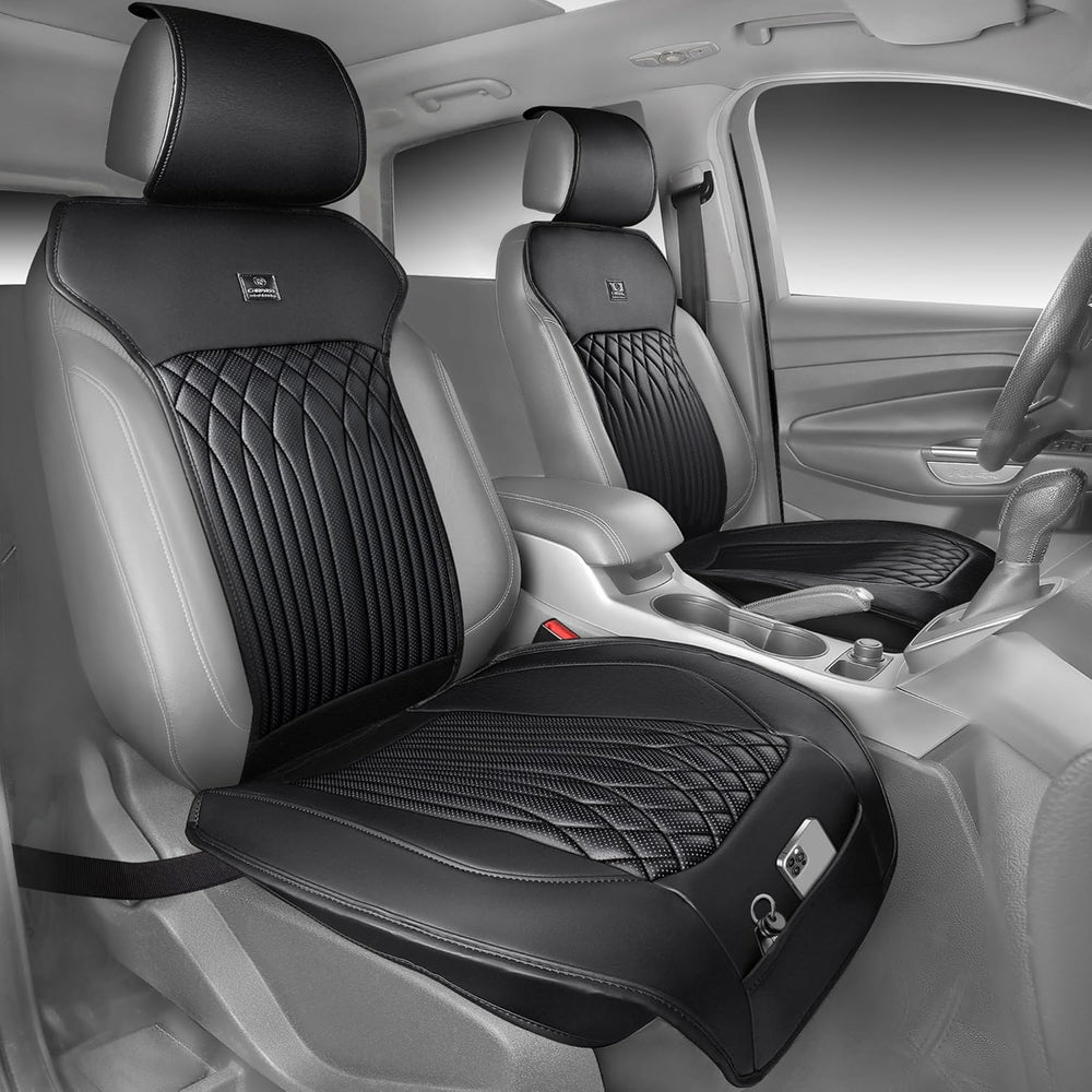 CAR PASS Car Seat Protector, Sideless Seat Covers for Cars, All Season Waterp...