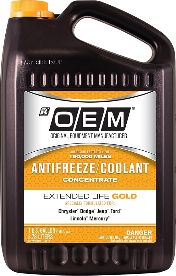 Recochem OEM 86-734GOEM Gold Premium Antifreeze Concentrate Extended Life GOLD