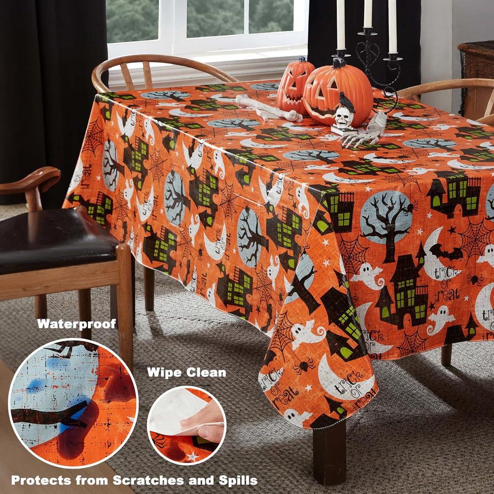 Newbridge Halloween Scream 60 x 102 Inch Rectangle Vinyl Tablecloth