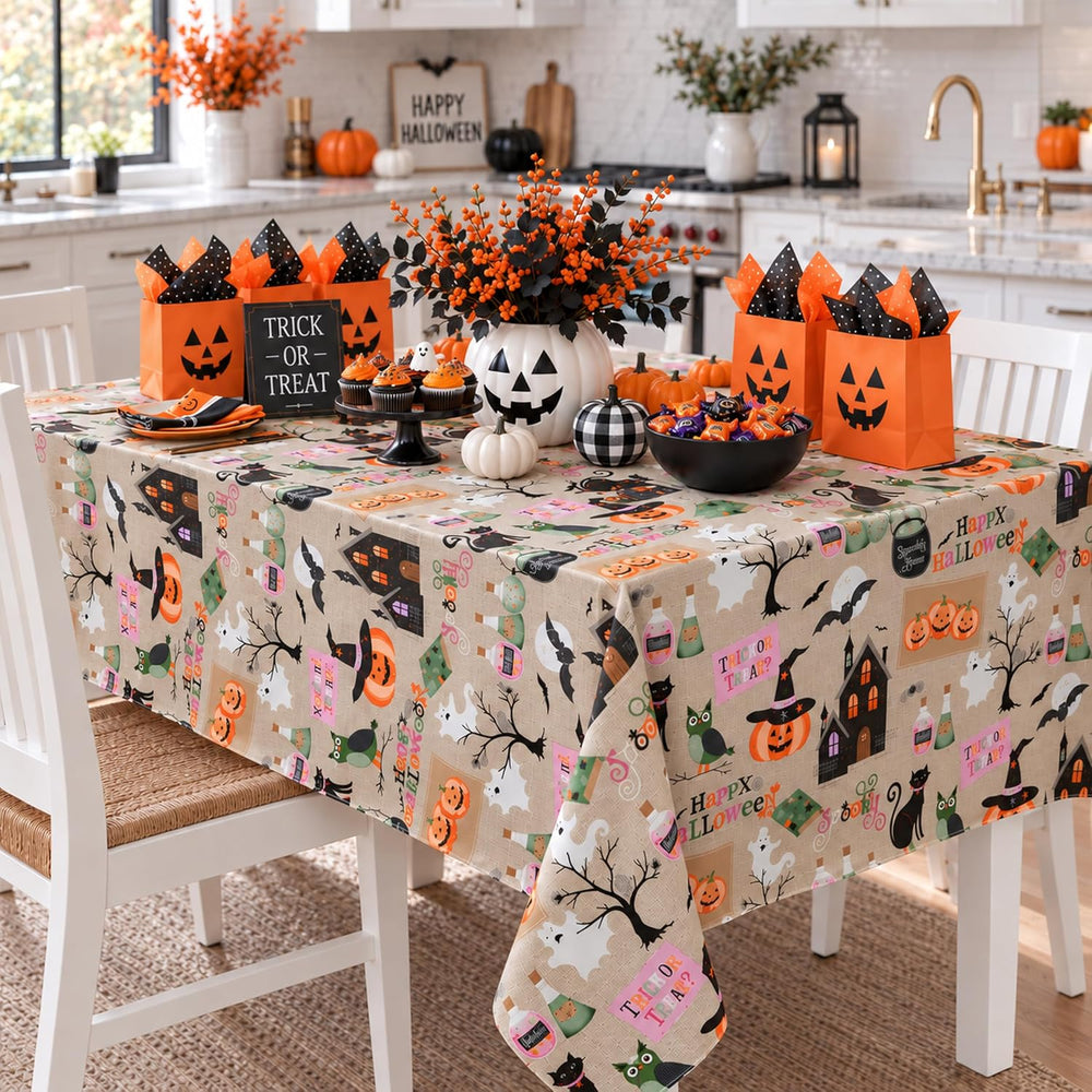 Newbridge Halloween Witches Brew 60 x 102 Inch Rectangle Vinyl Tablecloth