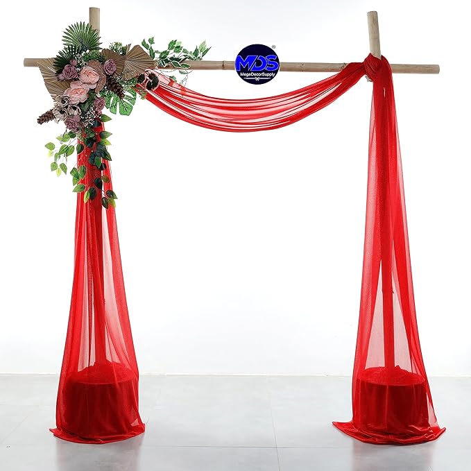 MDS Halloween Chiffon Draping Fabric - 2 Panel, 30" Wide x 30ft Long - S...