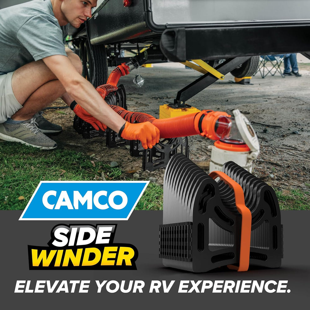 Camco Sidewinder 10-Ft RV Sewer Hose Support w/ Carry Handle