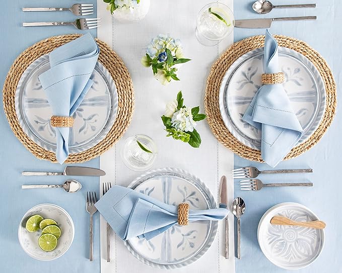 Solino Home Linen White Table Runner 132 Inches Long - 100% Pure Linen Extra ...