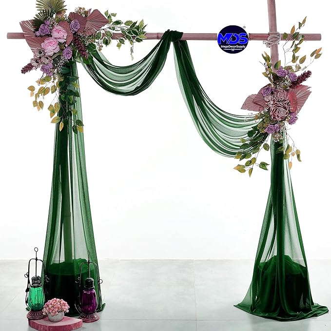 MDS Halloween Chiffon Draping Fabric - 2 Panel, 30" Wide x 50ft Long - S...